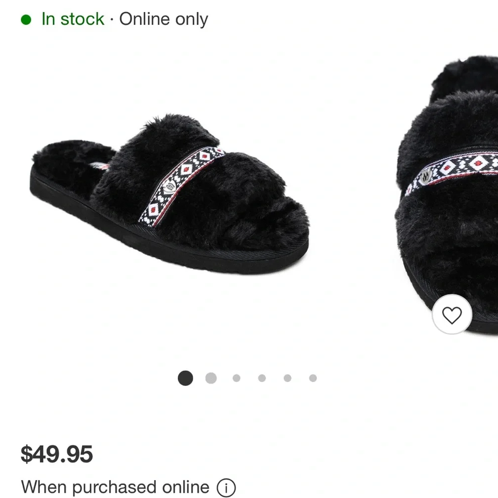 NEW Minnetonka Women's Faux Fur London Slide Slipper - Picture 4 of 4